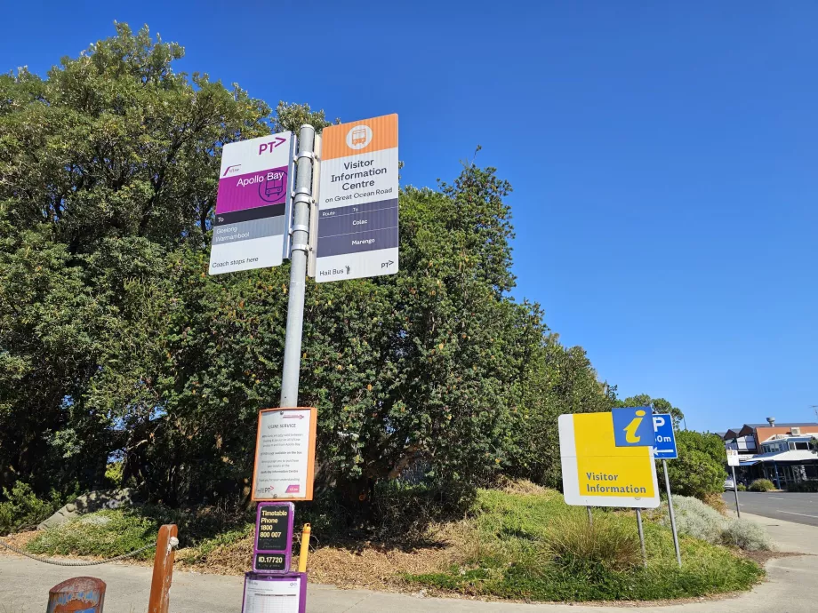 Parada de autobús en Apollo Bay