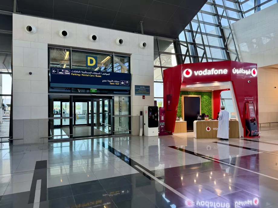 Tarjetas SIM en el aeropuerto de Salalah SLL