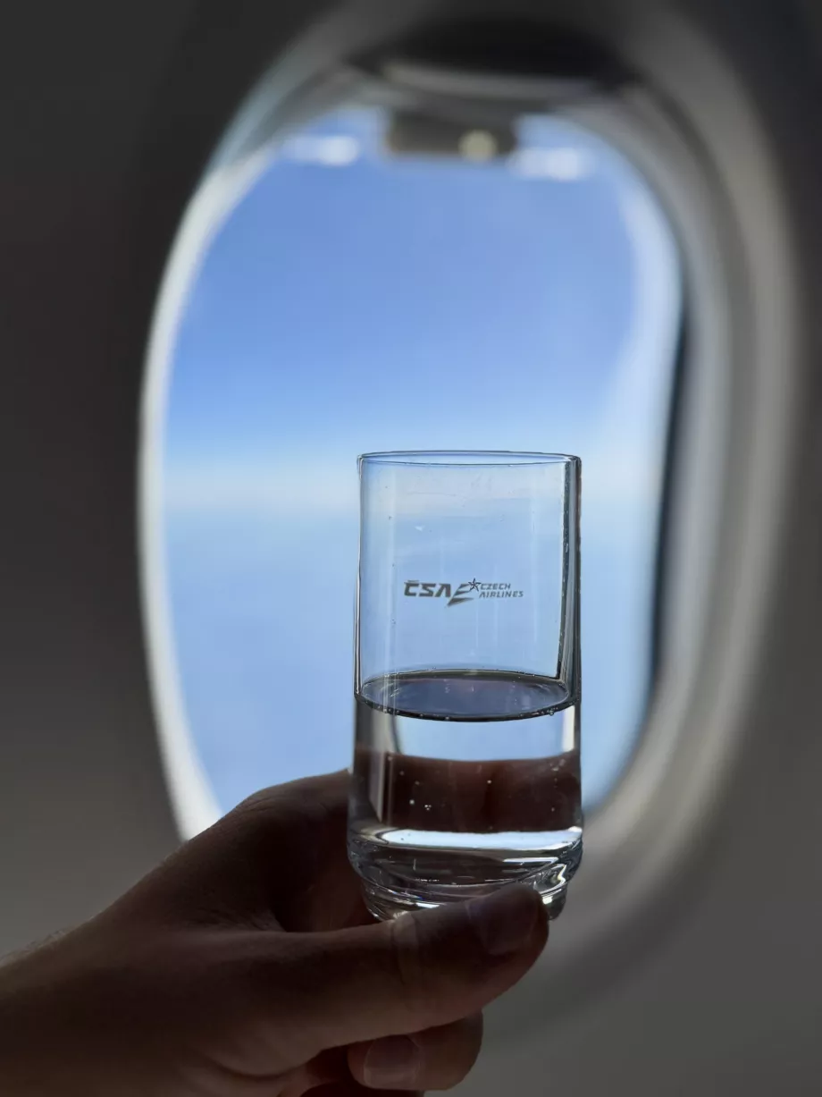 Vaso retro de Czech Airlines