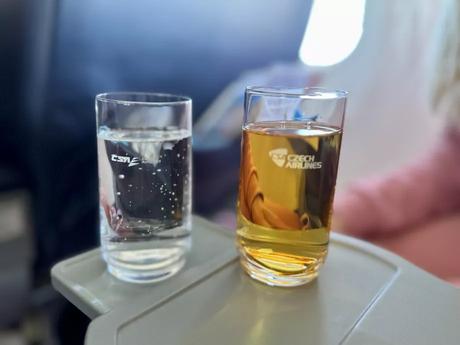 Vasos de cristal Czech Airlines