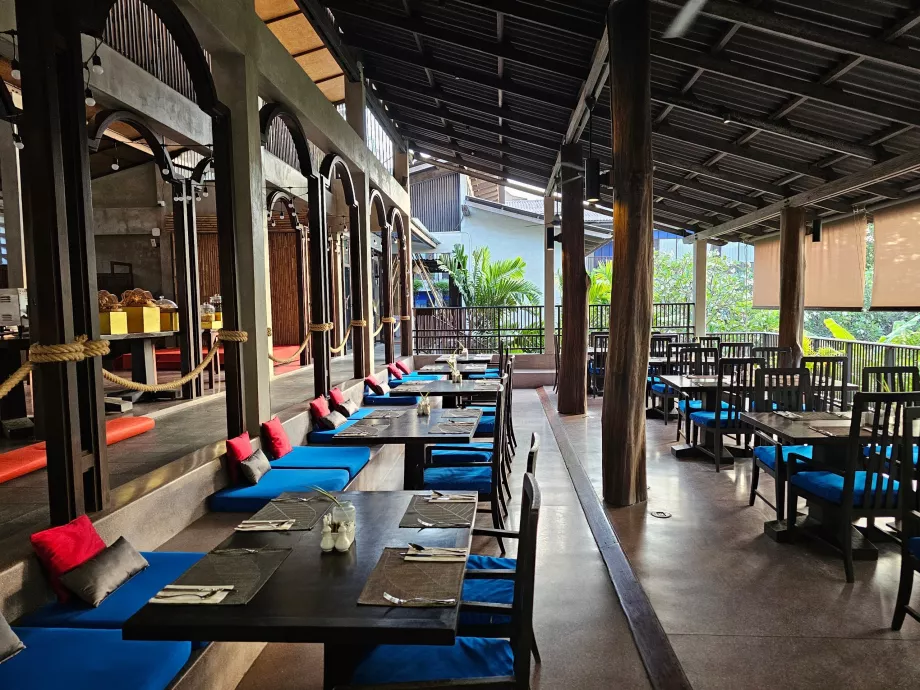 El restaurante del hotel sirve desayunos