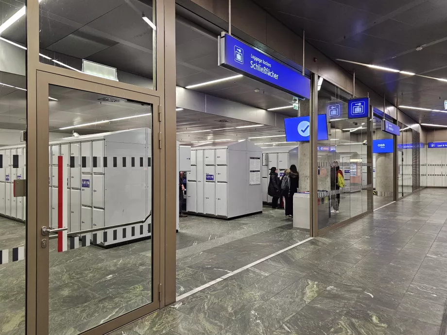 Consignas de equipaje en Wien Hbf