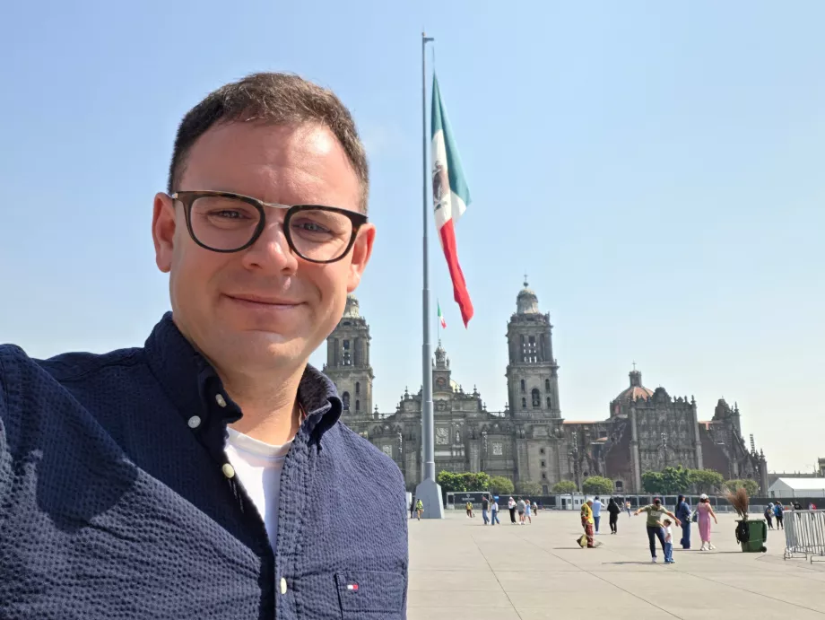 Yo en Plaza del Zócalo