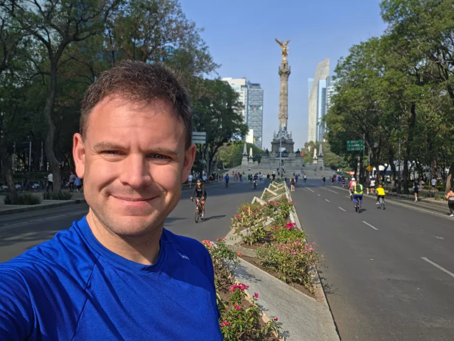 Domingo por la mañana corriendo por las calles de CDMX