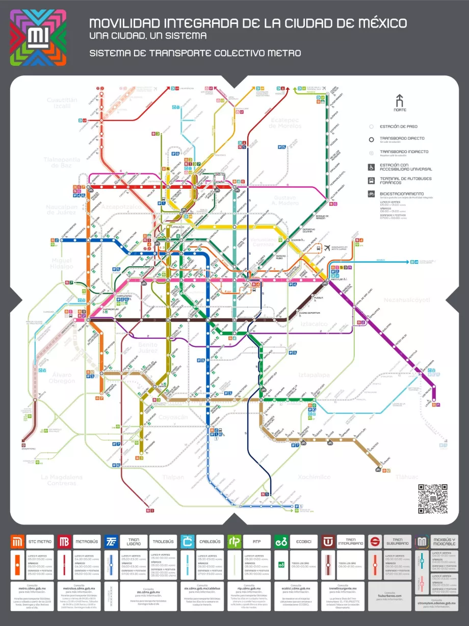 Mapa del Metro de la Ciudad de México