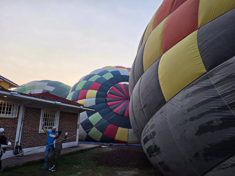 Preparación del globo