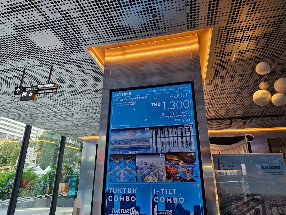 King Power Mahanakhon - lista de precios actual 2027