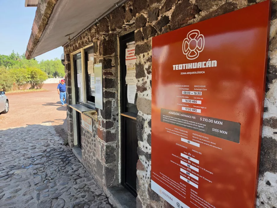 Precios y horarios en Teotihuacán