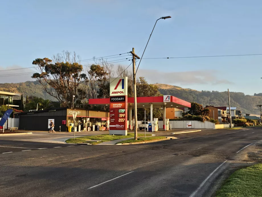 Gasolinera en Apollo Bay