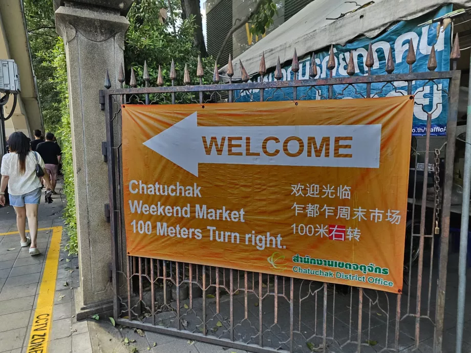 Cómo llegar al mercado de Chatuchak desde la estación de metro