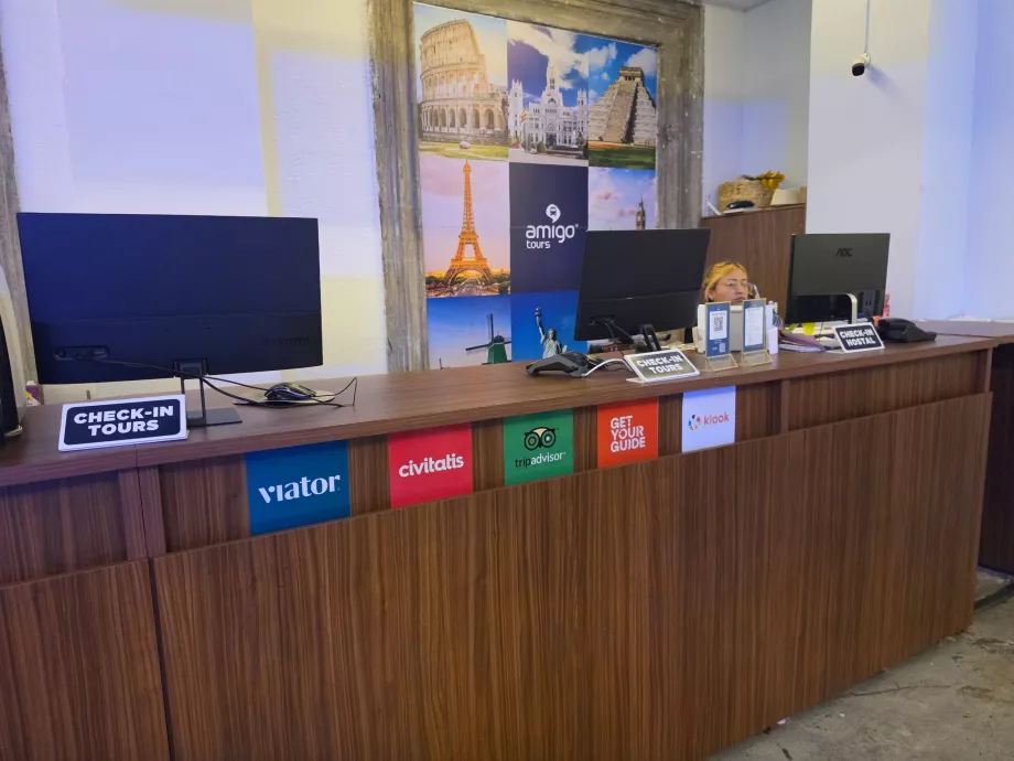 Recepción del albergue Amigo