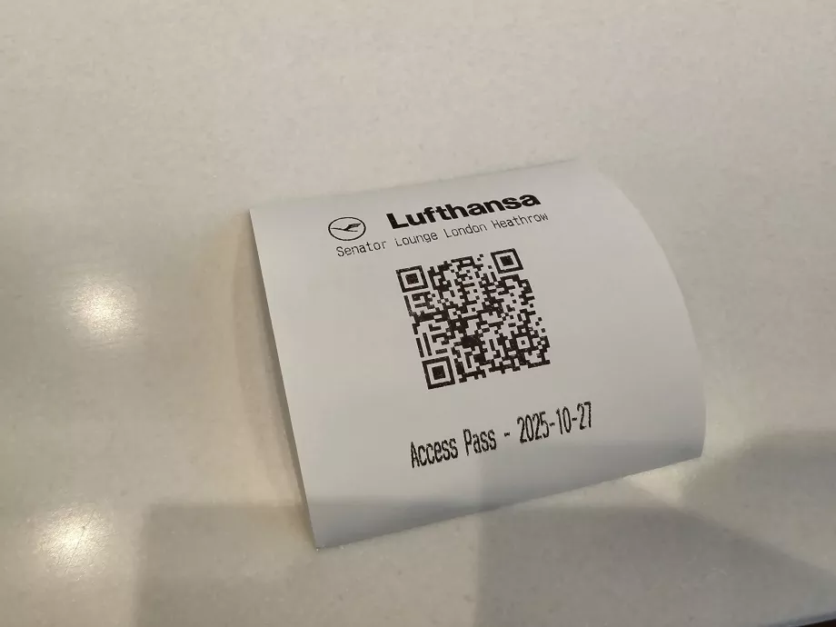 Código de barras para acceder a la Sala de Senadores