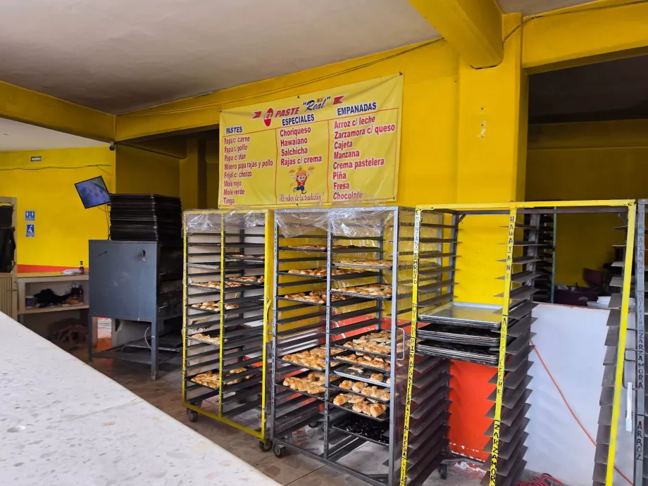 Parada en la panadería a la vuelta