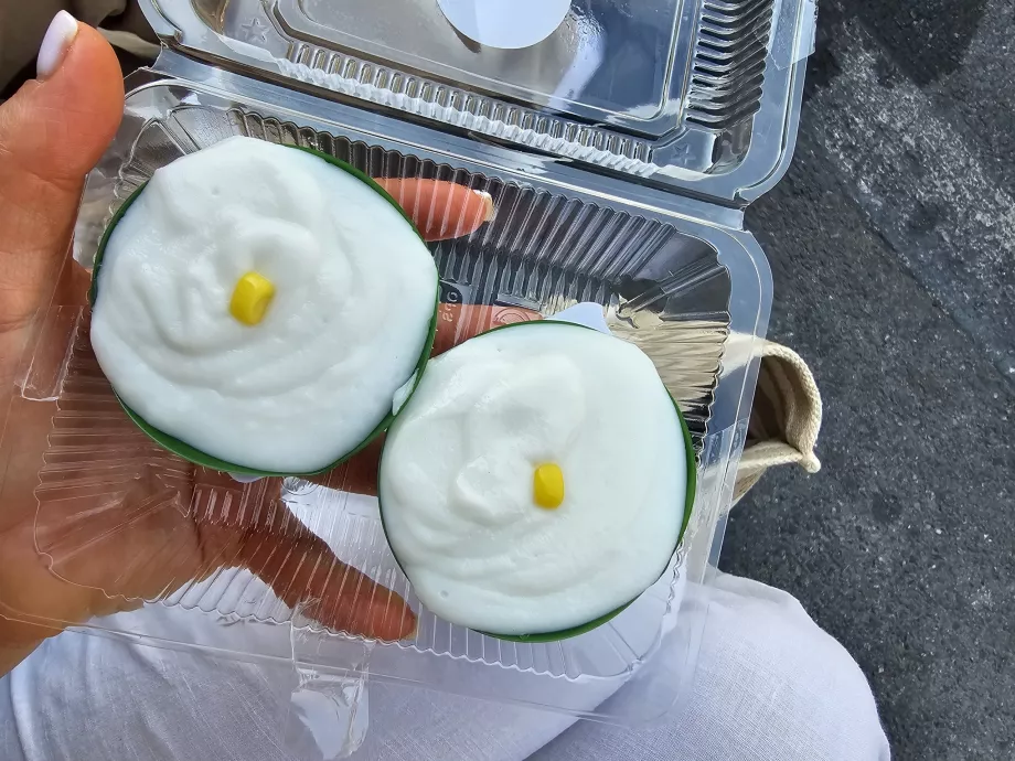 K. Panich sticky rice - budín tailandés