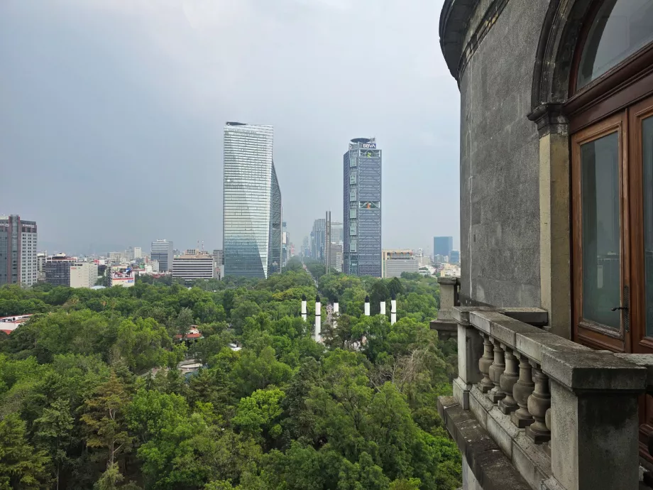 Castillo de Chapultepec, vista de la ciudad