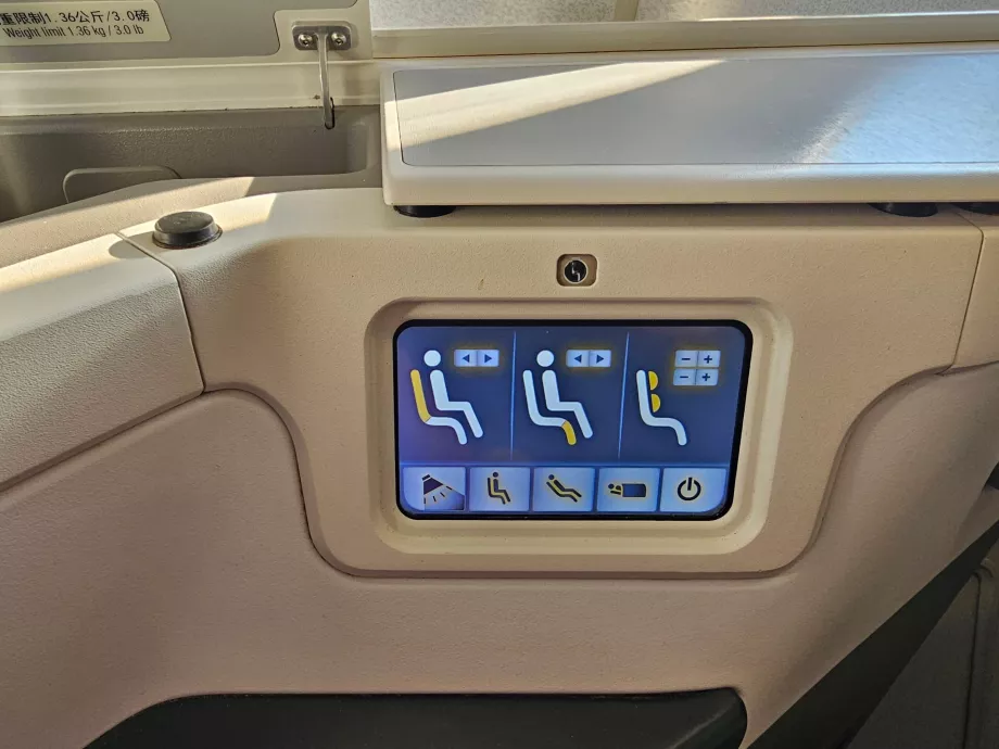 Control de posición del asiento