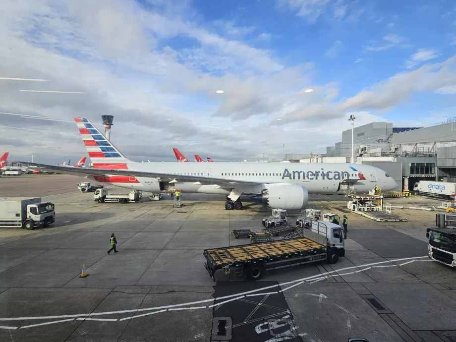 Vista de la plataforma del aeropuerto¨
