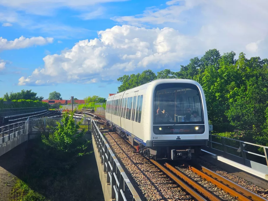 El metro sin conductor de Copenhague