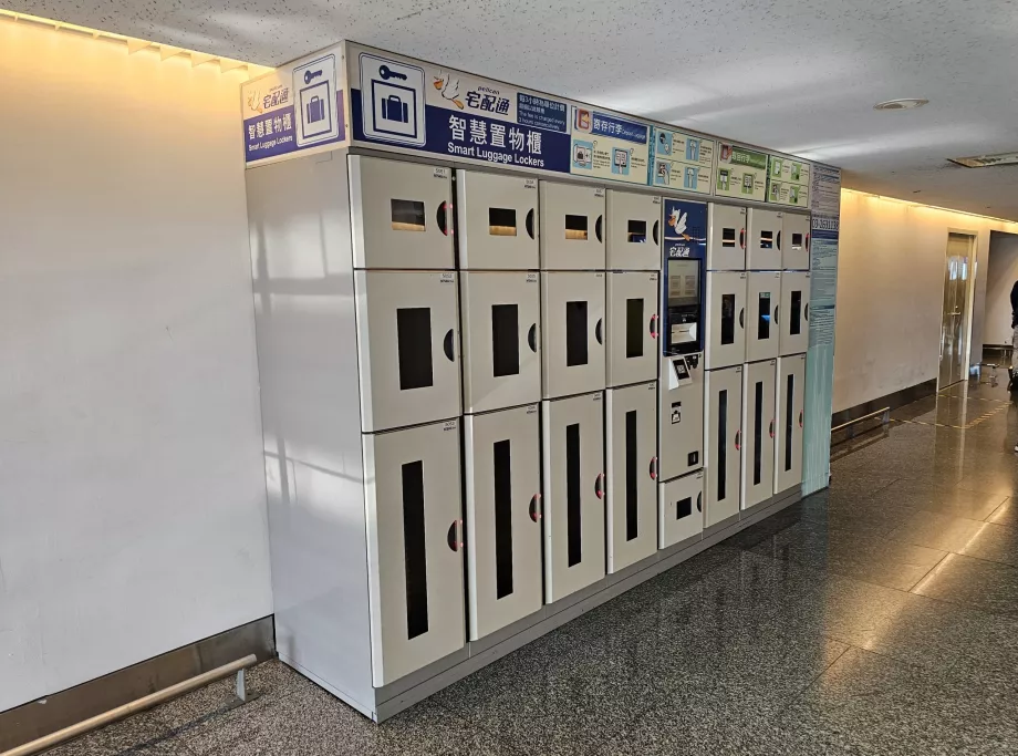Taquillas para equipajes, aeropuerto TPE