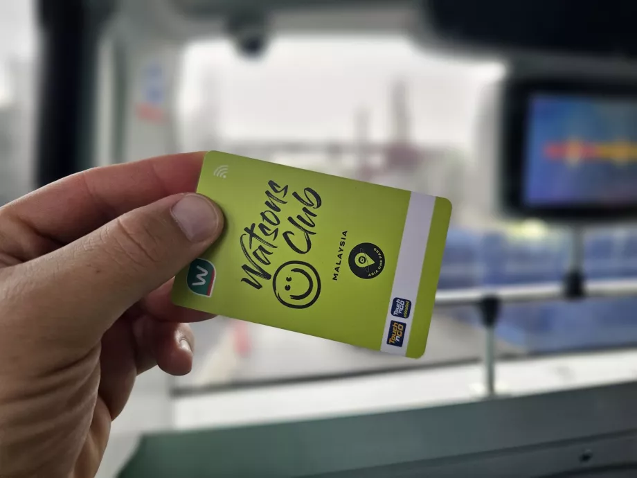 Tarjeta Touch-n-Go de Watsons