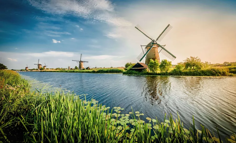 Molinos de viento en los Países Bajos