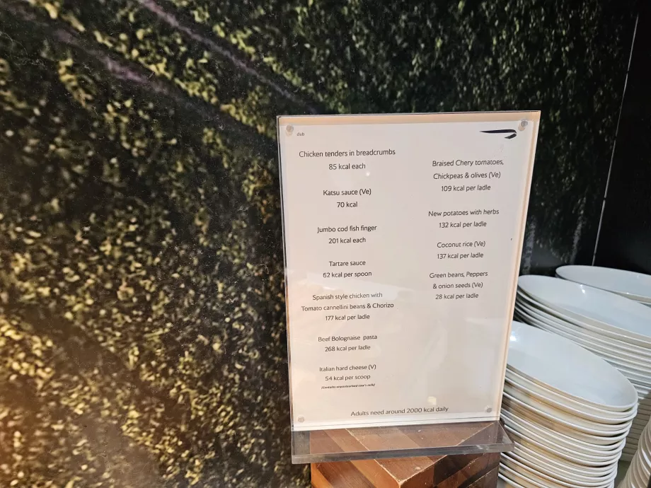 Información calórica