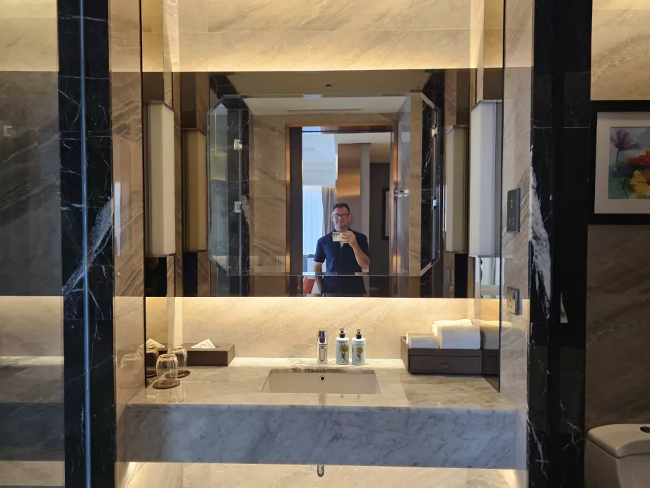 Yo en el baño