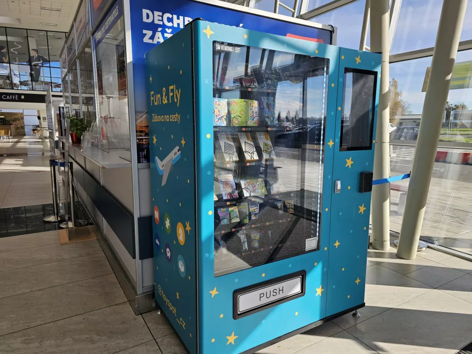 Máquina expendedora con juegos de mesa