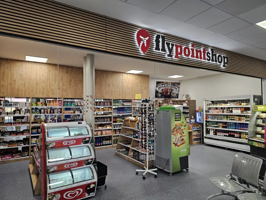 Tienda tras el control de seguridad