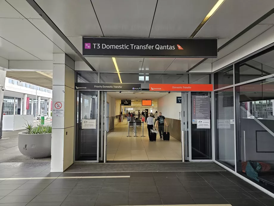 Traslado Qantas de la Terminal 1 a la Terminal 3