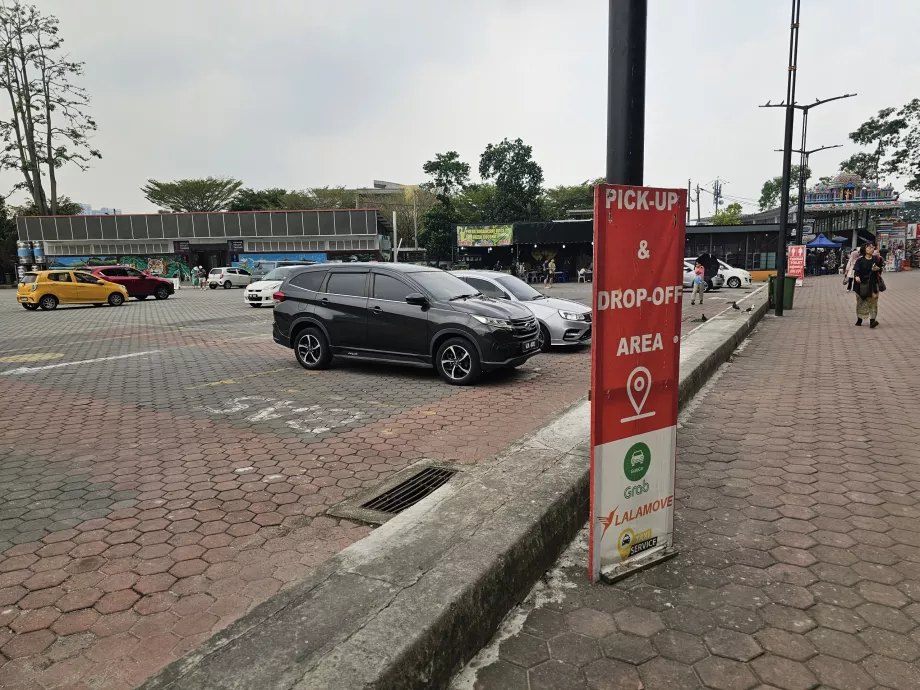 Punto de recogida de la aplicación Grab en Batu Caves
