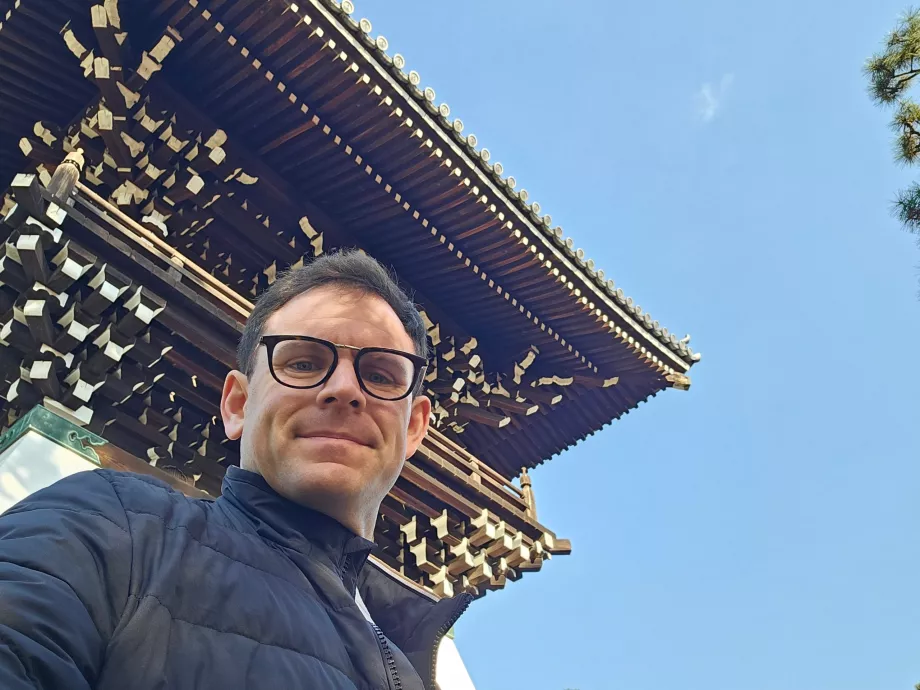 Yo en el templo Shokoku-ji