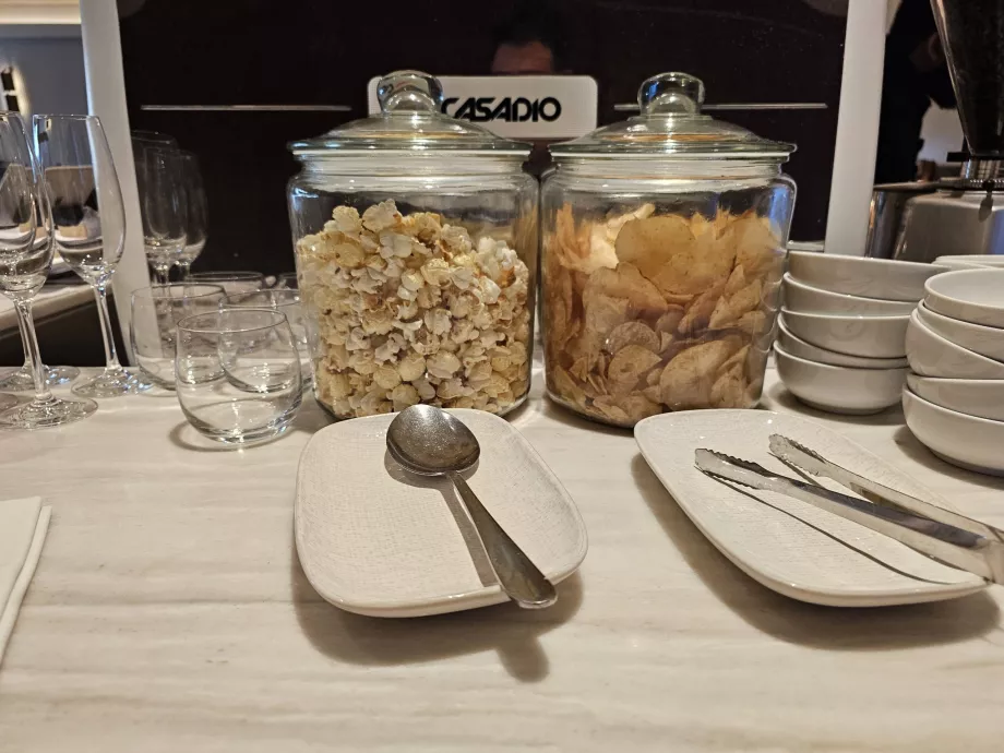 Palomitas y patatas fritas