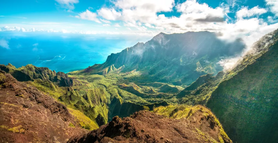 Vistas de la costa de Pali