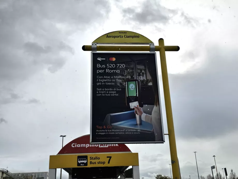 Información sobre el pago con tarjeta en el autobús urbano ATAC