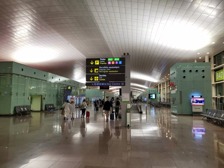 Parte de tránsito de la Terminal 1