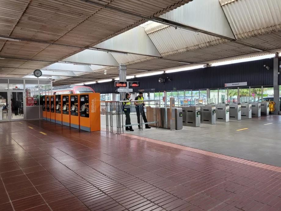 Máquinas expendedoras de billetes de tren