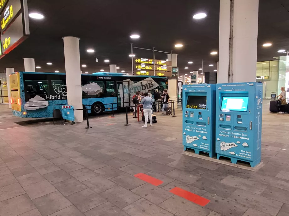 Parada del Aerobús en la Terminal 1