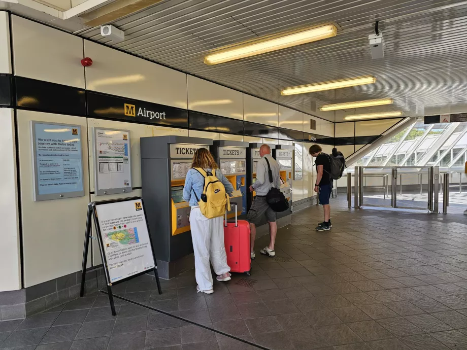 Máquinas expendedoras de billetes en las estaciones de metro