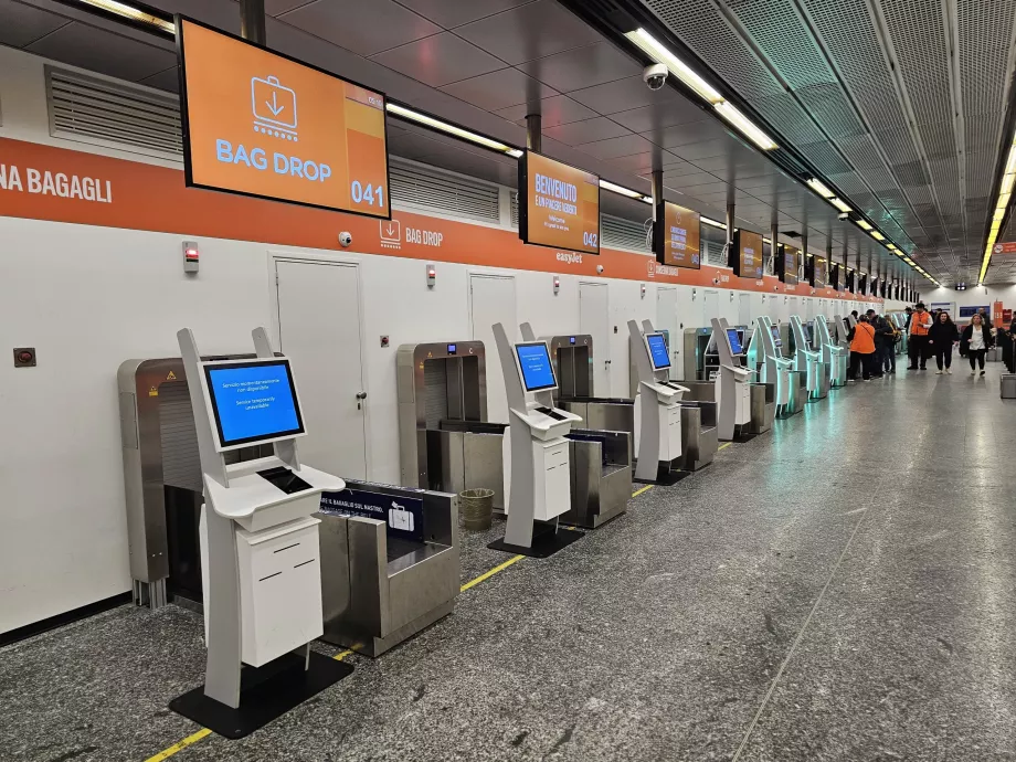 Facturación automática en el aeropuerto de Malpensa