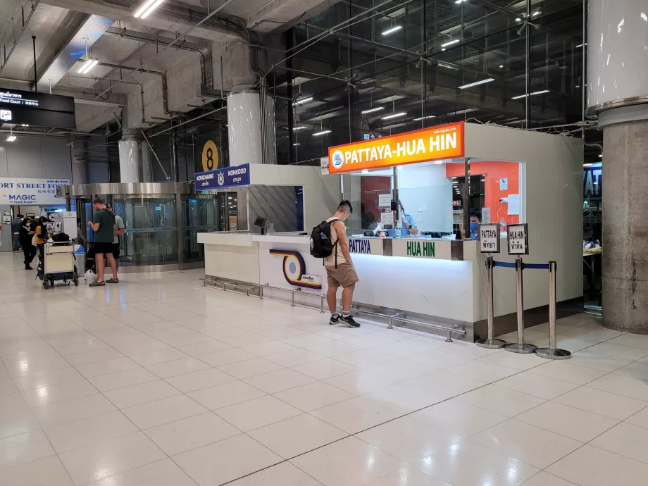 Oficinas de venta de billetes en Pattaya y Hua Hin