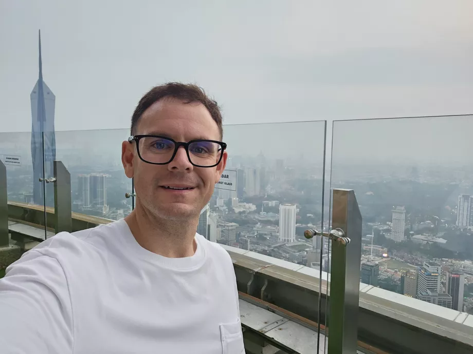 Yo en el mirador del Menara