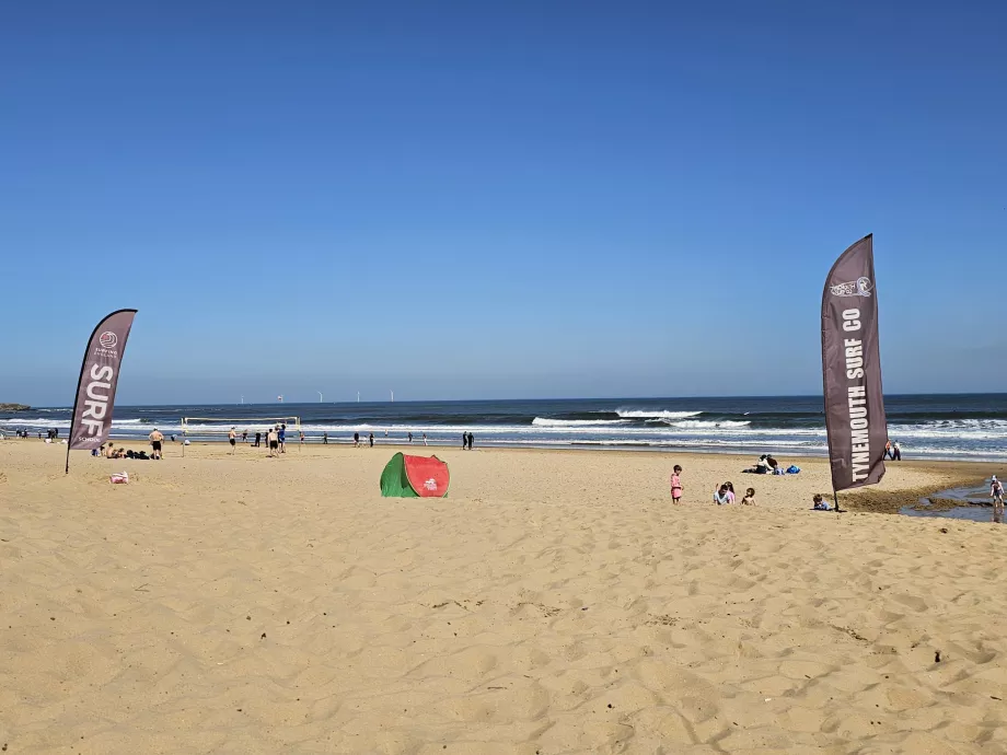 Surf en la playa de Long Sands