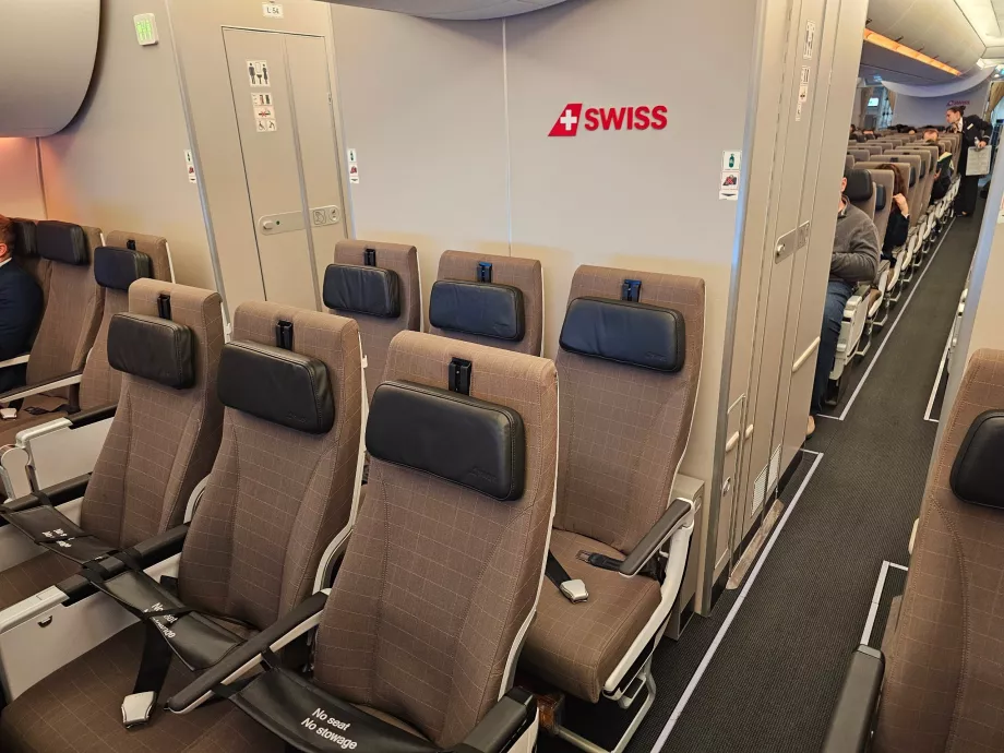 Vista de la clase económica estándar