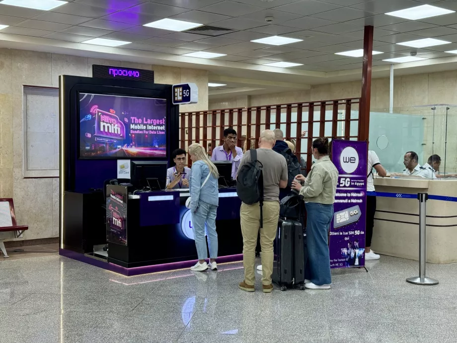 Tienda egipcia de tarjetas SIM