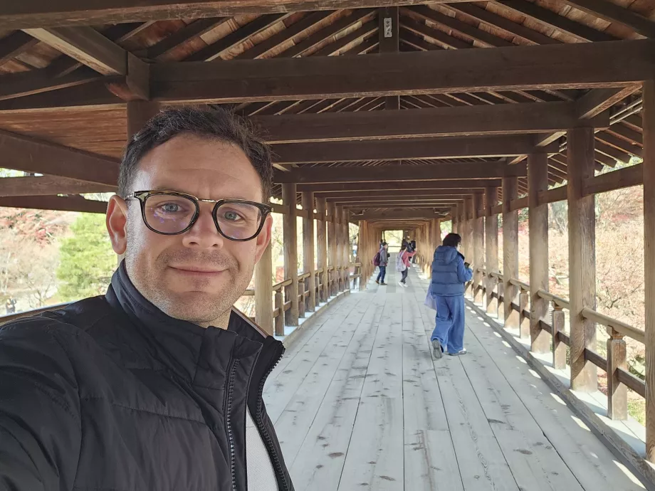 Templo Tofuku-ji, yo en el puente Tsuten-kyo
