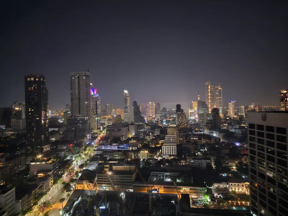 Vista nocturna desde la habitación