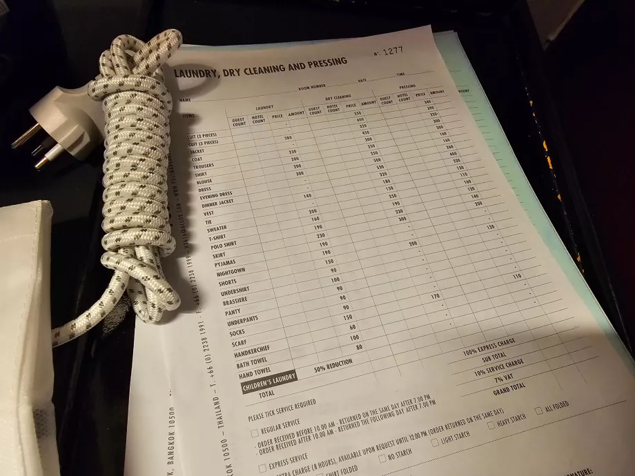 Servicio de lavandería