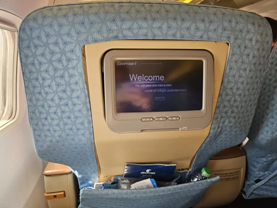 Pantallas individuales en el asiento