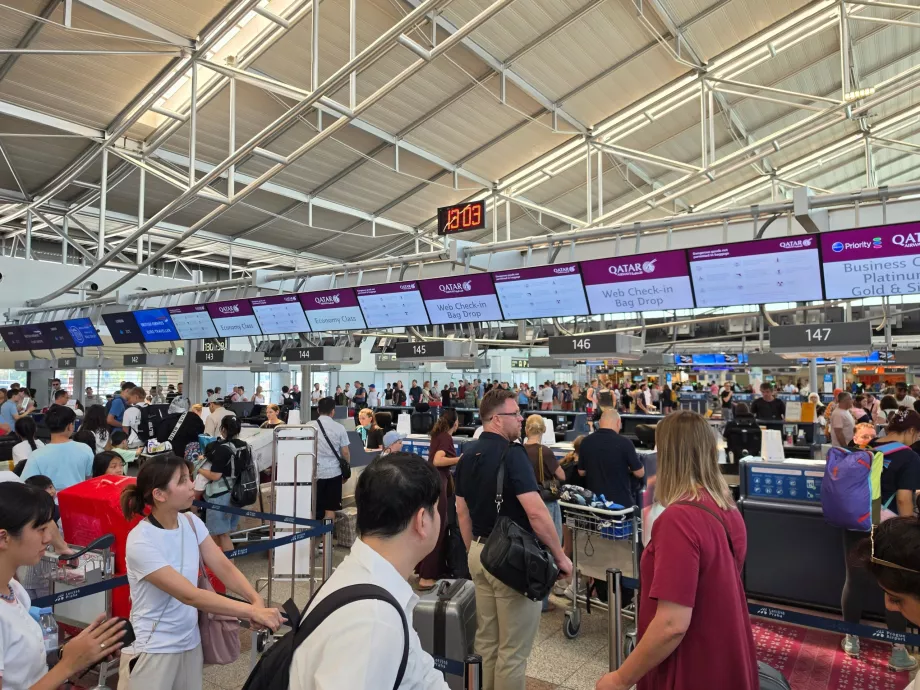 Facturación en el aeropuerto de Praga